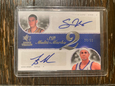 2007-08 SP Rookie Threads - Multi-Marks Dual Mike Bibby, Spencer Hawes #MD-HB...
