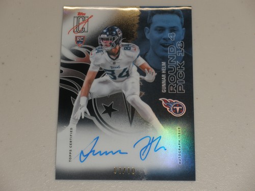 2025 Topps Signature Class Chrome Black Refractor Auto Gunnar Helm 01/10 RC