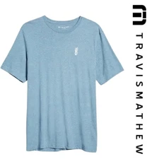 Travis Mathew | Mahalo Graphic T- Shirt | Heather Aegean | Size: XXL