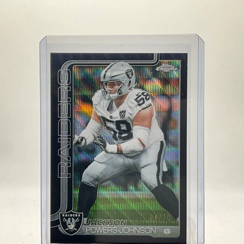 2025 Topps Chrome Jackson Powers-Johnson Black Wave Refractor #/10