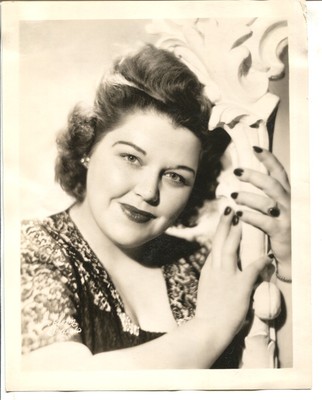 Kate Smith-Singer-B&W 8x10-Publicity-Still