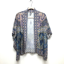 Anthropologie Bl nk London Paisley Boho Festival Lightweight Kimono One Size