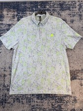 Adidas size xl mens golf polo camo with ship yard logo excellent condition