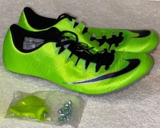 NIKE Superfly Elite Lime Green Black Sprint Spikes Track Cleats Shoes Mens 11.5