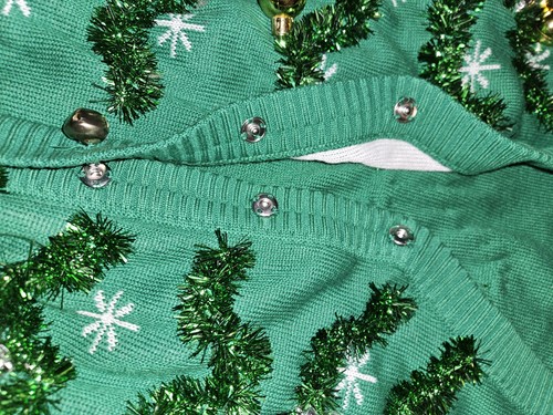 Tipsy Elfen Weihnachten Ugly Sweater Girlande Ornamente Gr. Large Pullover XXL 2XL - Bild 6 von 10