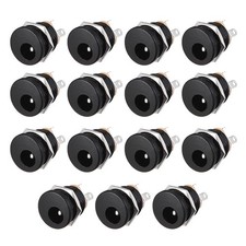 15 x DC-022 5.5mmx2.1mm DC Power Jack Socket 3 Pin Female Panel Mount Connector