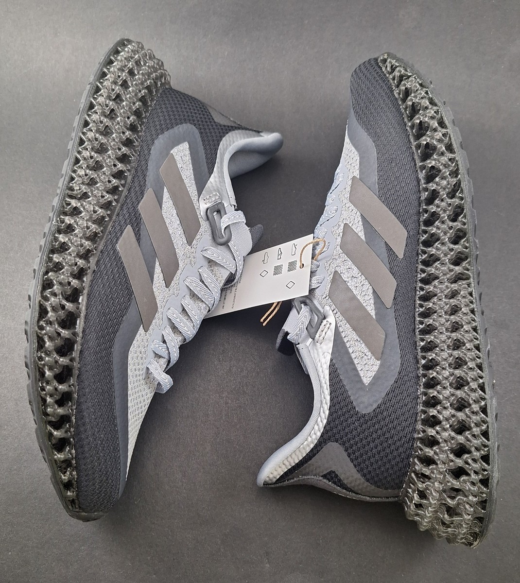 ADIDAS 4DFWD 2 Halo Silver Carbon Black Running Shoes HP3205 Men's