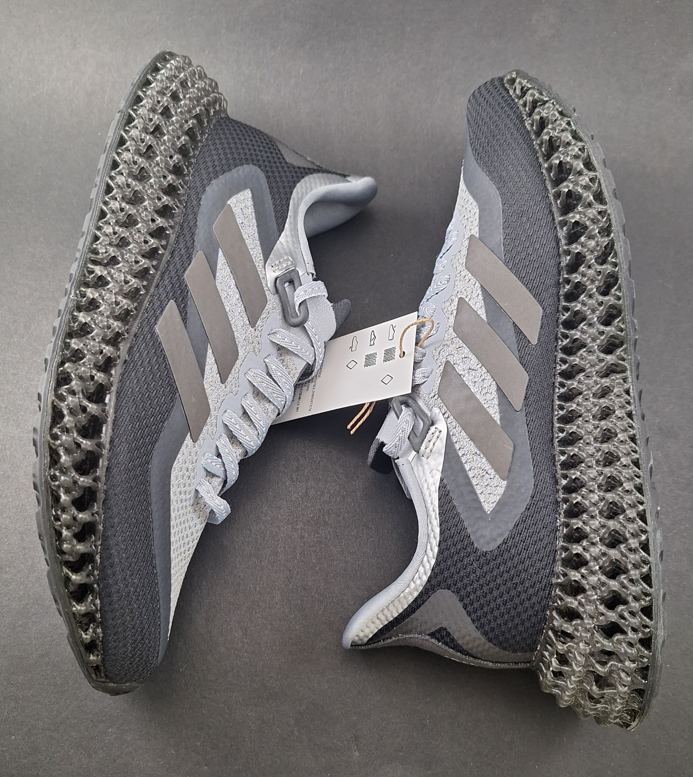 ADIDAS 4DFWD 2 Halo Silver Carbon Black Running Shoes HP3205 Men's