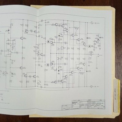 VINTAGE BIAMP 2500 AMPLIFIER ORIGINAL SCHEMATICS