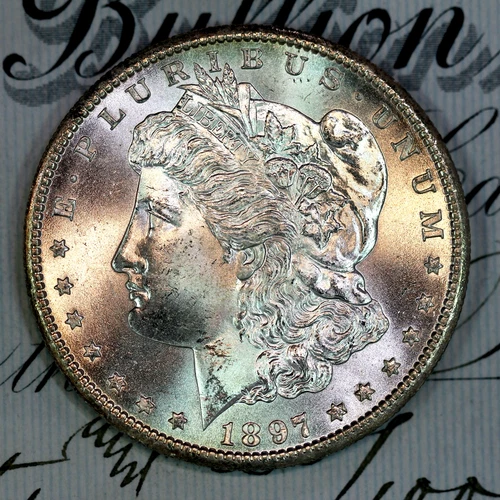 * 1897-S * SUPERB+ GEM BU MS MORGAN SILVER DOLLAR * FROM ORIGINAL COLLECTION
