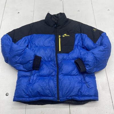 NEPA Evolution Jacket Mens Medium Blue Black Reversible Down