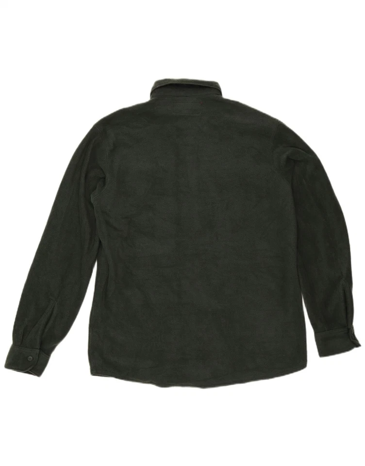 WRANGLER Mens Fleece Shirt Medium Khaki Polyester CO06 - Image 2 of 3