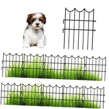 Garden Fence Border  12in L x 16.5in H Rustproof Decorative 20 Panels