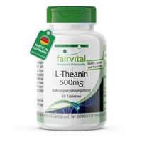 L-Theanin 500Mg - 60 Tabletten, GedäChtnis Und Konzentration | Vegan | Fairvital