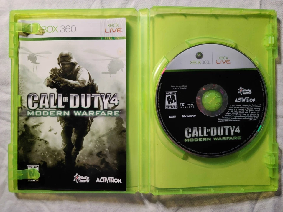 Call of Duty 4: Modern Warfare COD 4 - Xbox 360 / Used /Original Case, W/Manual  - Image 3 of 4