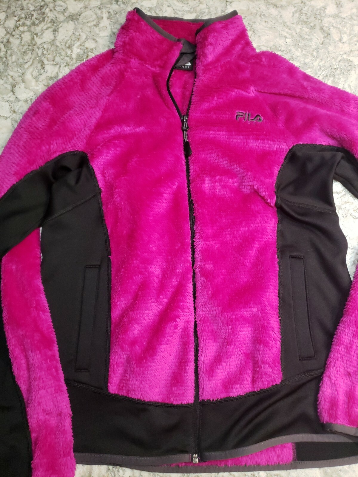 Giacca pile sportiva Fila taglia L