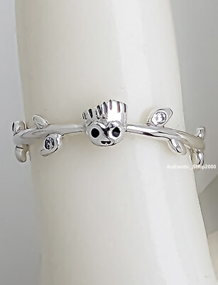 100% PANDORA 925 Silver Marvel Guardians of the Galaxy Groot Leaf Ring 192566C01