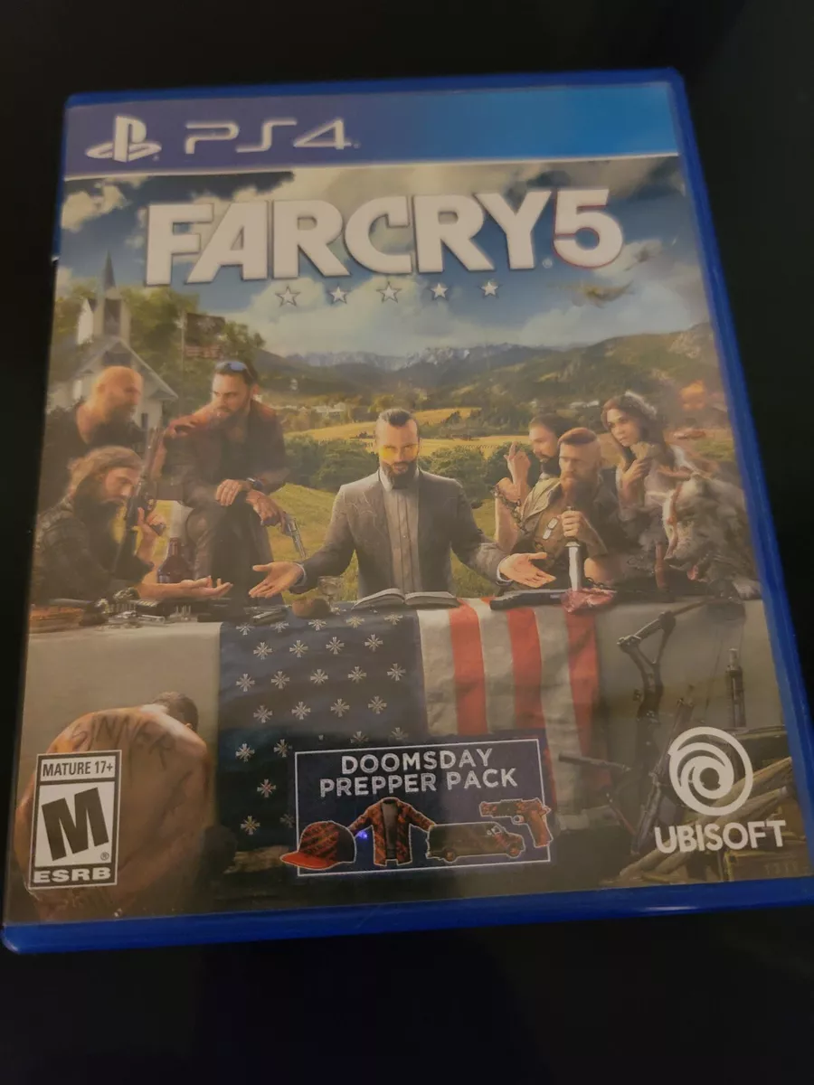 Far Cry 5 Sony PlayStation 4 PS4 Game + Doomsday Prepper Pack