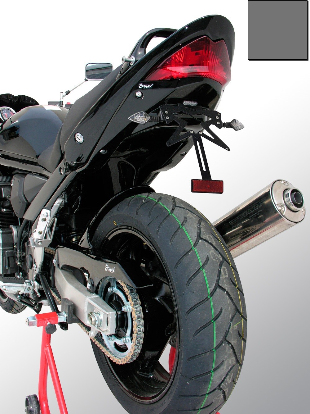 Passage de roue Ermax Suzuki GSF 650 Bandit finition gris métal