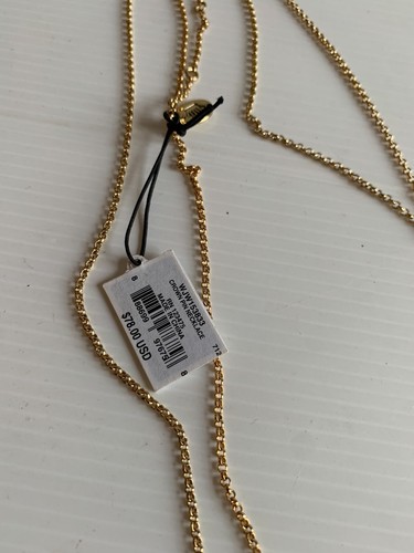 Juicy Couture Crown Pin Necklace NEW BNWT rrp $78 charms safety adjustable long - Picture 5 of 9
