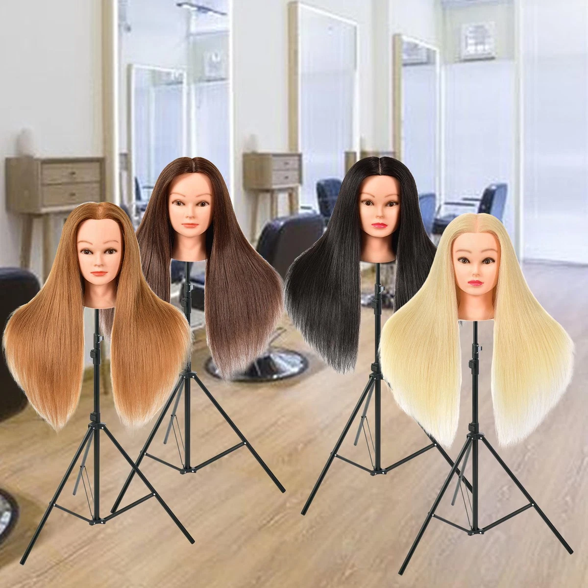 Cheap mannequin head sales with hair