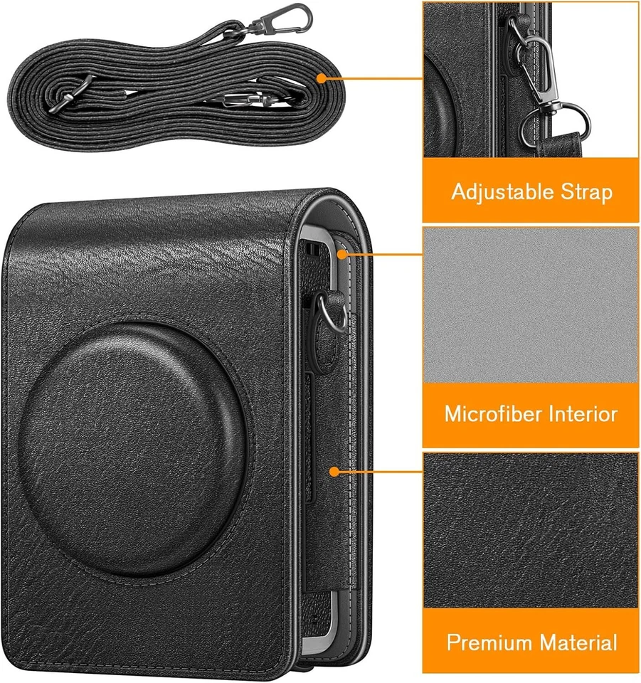 Funda para Fujifilm Instax Mini EVO Cámara Bolsa Cubierta con Correa Ajustable Extraíble Foto 2 de 4