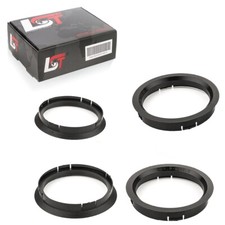 4x Zentrierringe Schwarz Alufelgen Radnabe &Oslash; 76,0 - 66,6 mm f&uuml;r Mercedes-Benz