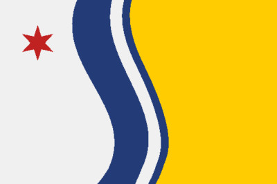 Aufkleber South Bend (Indiana) Fahne Flagge 12 x 8 cm Autoaufkleber Sticker
