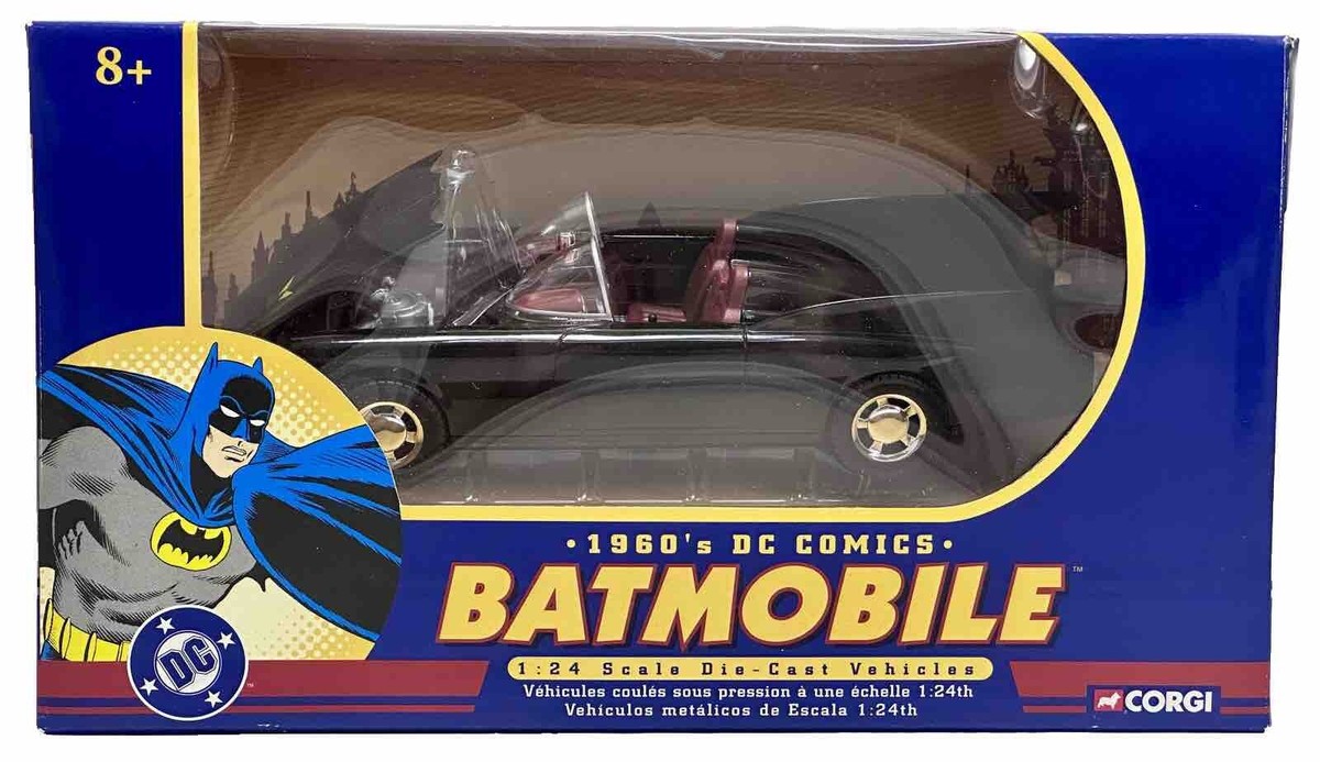 dc comics MOV BatmobileFigureSet Batmobile con Personaggio 30 cm, The Batman Movie Collectible, Giocattoli Bambine dai 4 Anni in su, 778988371626
