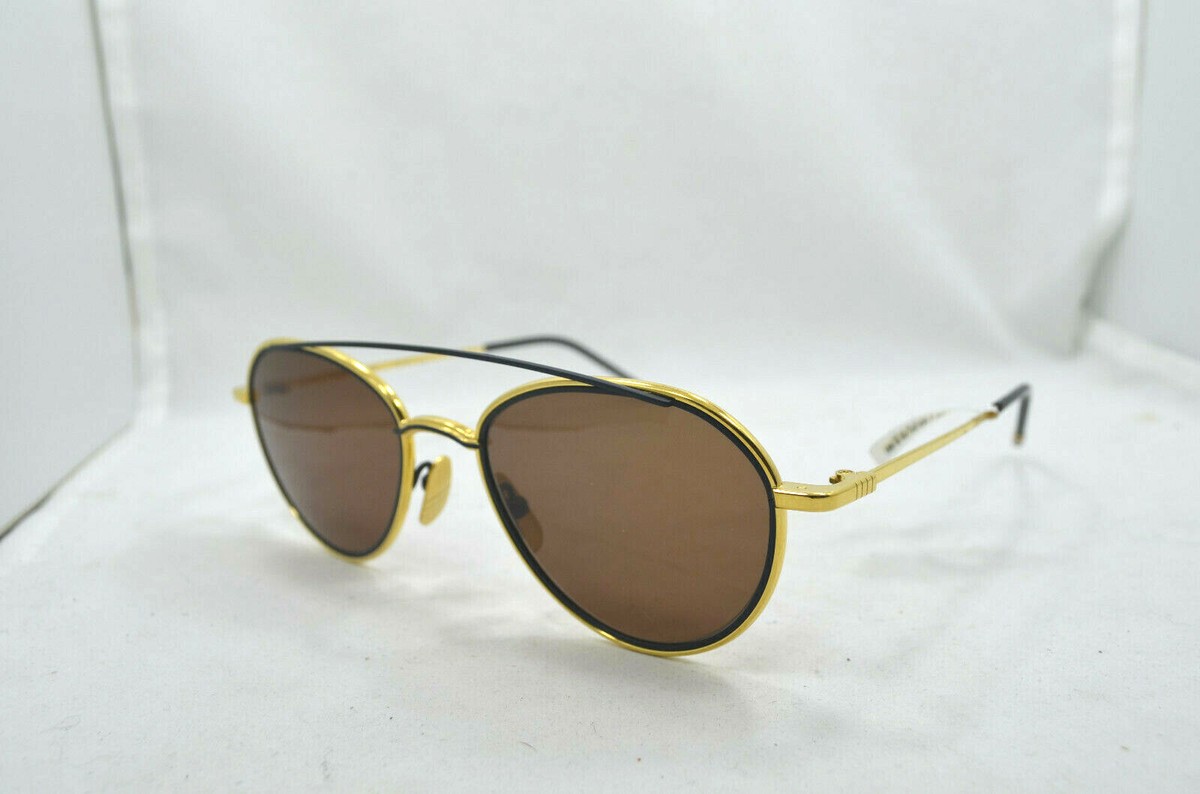 NEW AUTHENTIC THOM BROWNE TB-109-C-T-GLD-NVY-53 SUNGLASSES | eBay