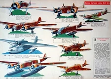 CME SHAPED AIRPLANE FIGURINE CARD PHOTO TO CUT OUT AERONAUTICAL EDITORIAL