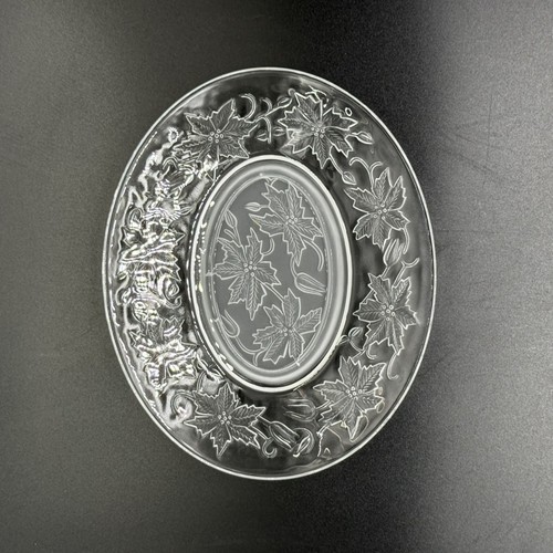 Vintage Princess House Fantasia Oval Plate/Gravy Boat Tray With Embossed Floral - Picture 4 of 10