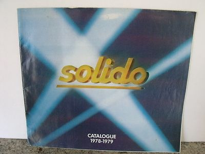 SOLIDO 1978-79 COLLECTOR'S CATALOG, COLOR, 12 PAGES, 8''X 9'', GOOD CONDITION