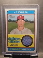 2023 Topps Heritage Clubhouse Collection J.T. Realmuto #CCR-JRO Patch Phillies