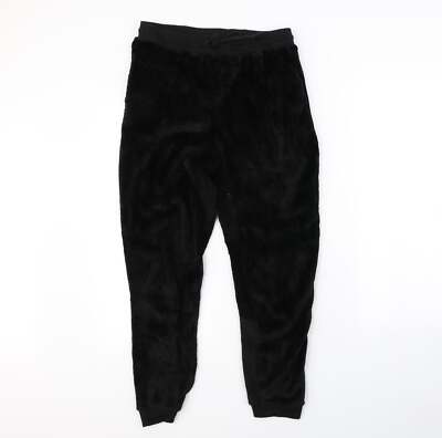 cisono schwarze Damen-Joggerhose aus Polyester Größe M L23 im normalen Kordelzug