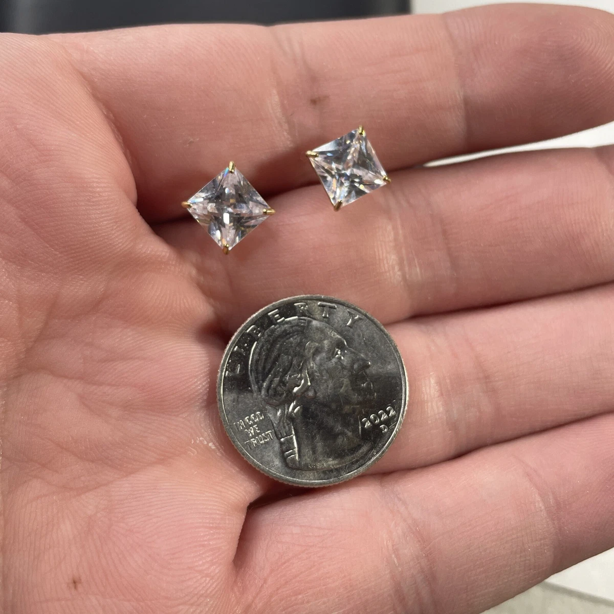 10k jcm on sale cz earrings