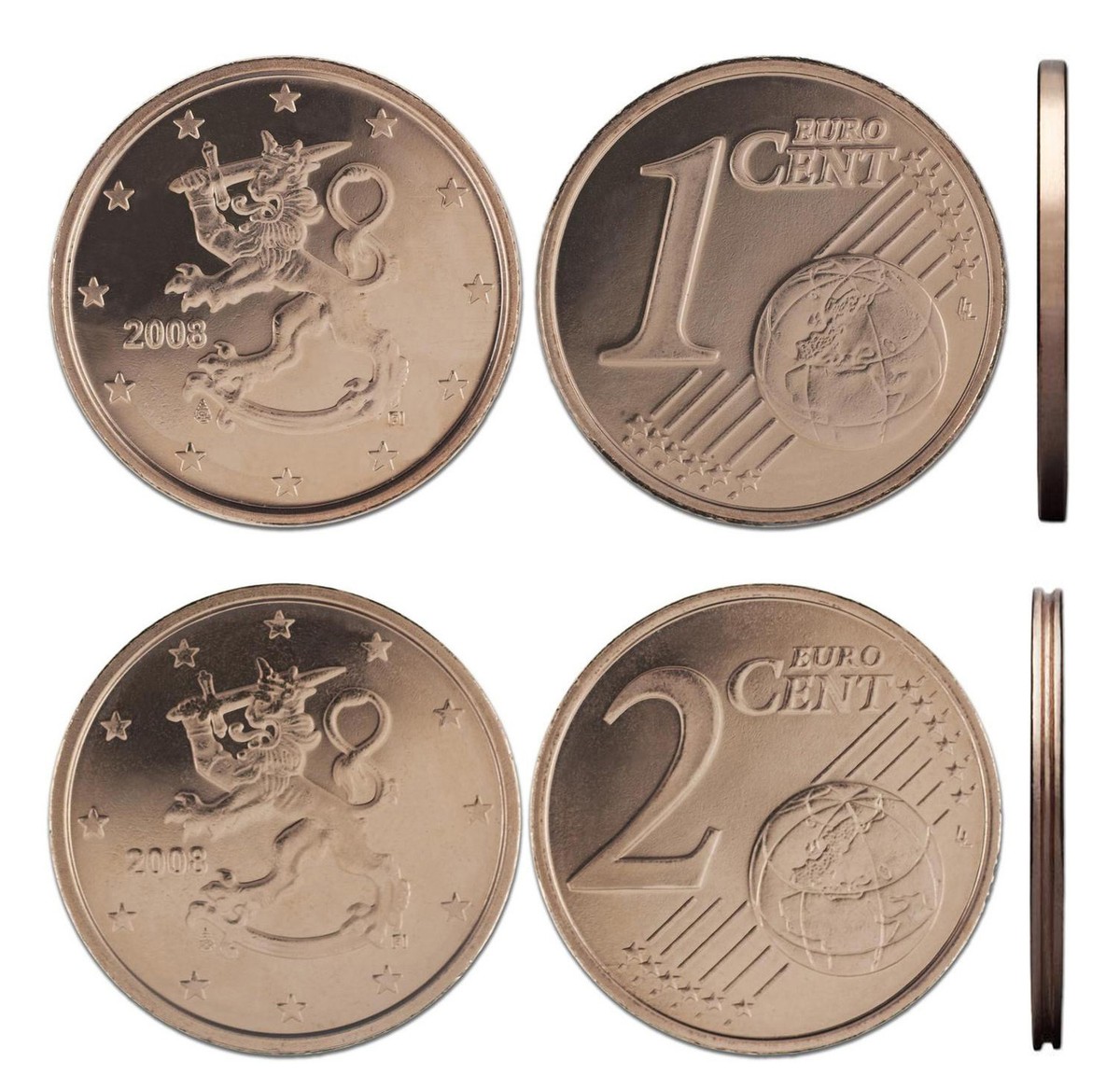 2003年発行　2ユーロ　フィンランド　コレクションに 2003 Finland RARE MINT ON STARS 2 Euro Coin – Cloudberry Flower
