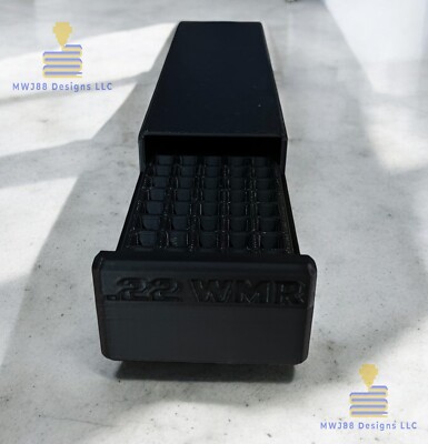 Sliding .22 WMR Ammo Storage Box Case - 100rd Round - Multiple Colors Available!