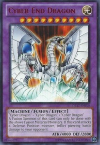 Cyber End Dragon - Green - DL17-EN010 - Rare - Unlimited Edition x1 - Lightly Pl