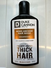 Duke Cannon NEWS ANCHOR Hair Wash Shampoo  Conditioner CEDARWOOD Thick Hair