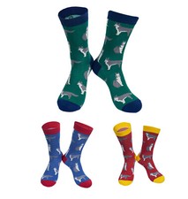 Mens Bamboo Husky Socks UK 7-11, EU 40-46 Novelty Ankle Socks Siberian Husky