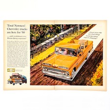 1959 Chevrolet Truck 2-page Spread Ad Chevy Vintage Midcentury Modern 1959 Chevrolet Truck 2-page Spread Ad Chevy Vintage Midcentury Modern