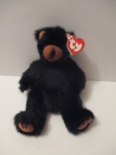 NWT Ty Beanie Babies 1993 Ivan The Black Bear Plush Stuffed Animal Toy 9"