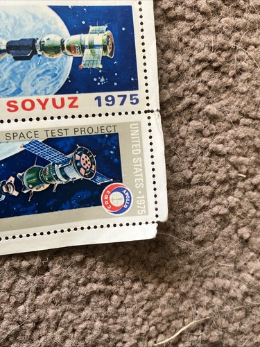 US Apollo Soyuz 1975 Space Mission 10 cent Stamp Sheet of 24 - Picture 5 of 11