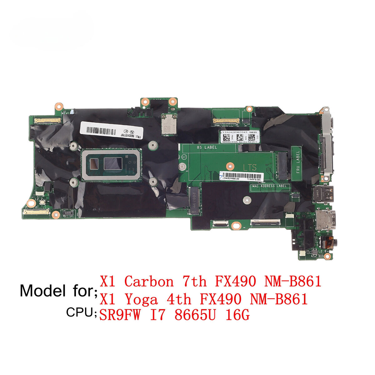 NM-B861 For Lenovo ThinkPad FX490 X1 Carbon 6th X1 NM-B861 For Lenovo ThinkPad FX490 X1 Carbon 6th X1
