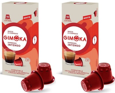 GIMOKA Nespresso Espresso Intenso Capsules BOX 2 x 10 capsules - 20 pods