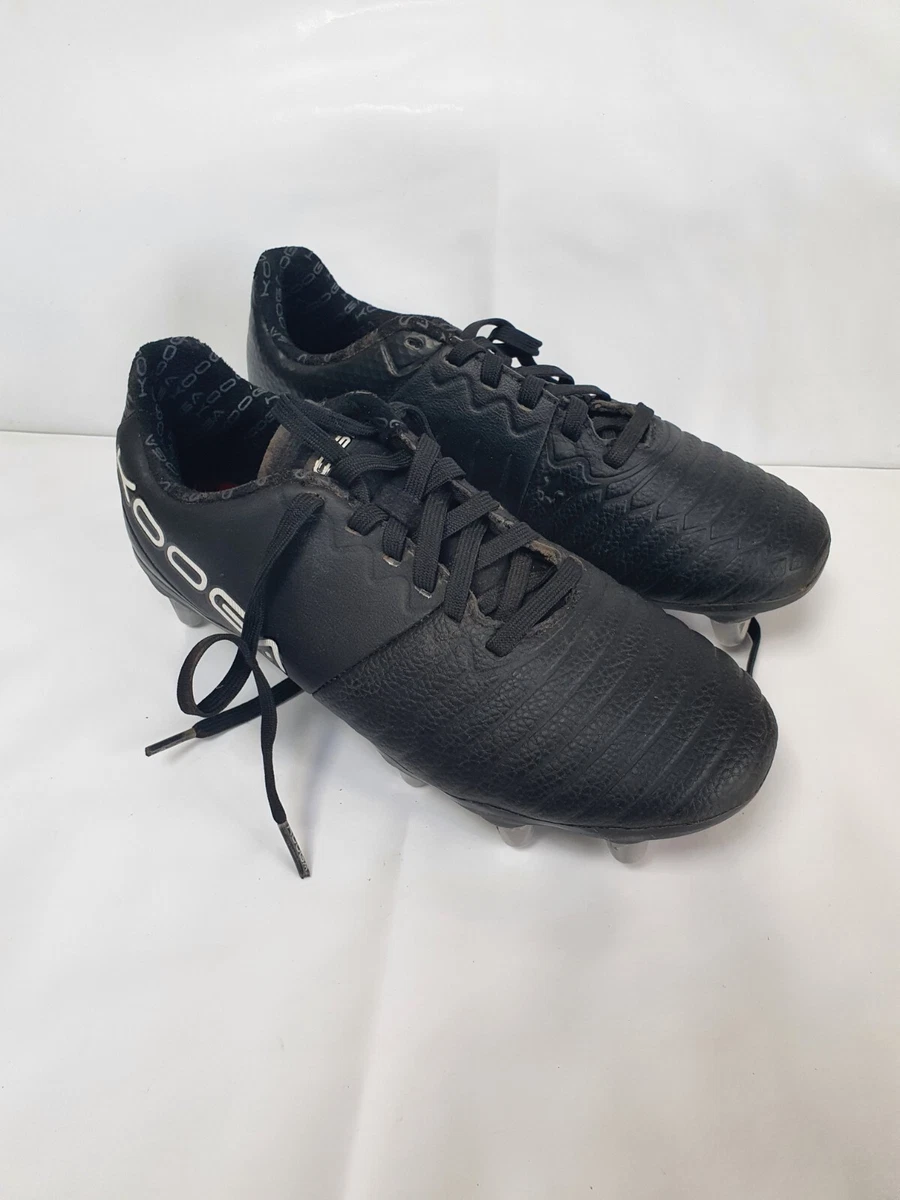 Kooga Power Black 8 stud Rugby Boots UK size 4 good used