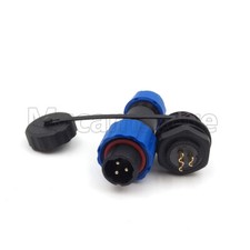 SD16 3 Pin Waterproof Power Connector Plug Socket IP67,LED Light Cable Connector