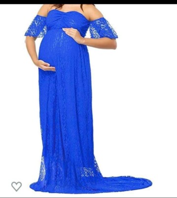 Long Blue Maternity Dress Photoshoot | eBay Long Blue Maternity Dress Photoshoot | eBay