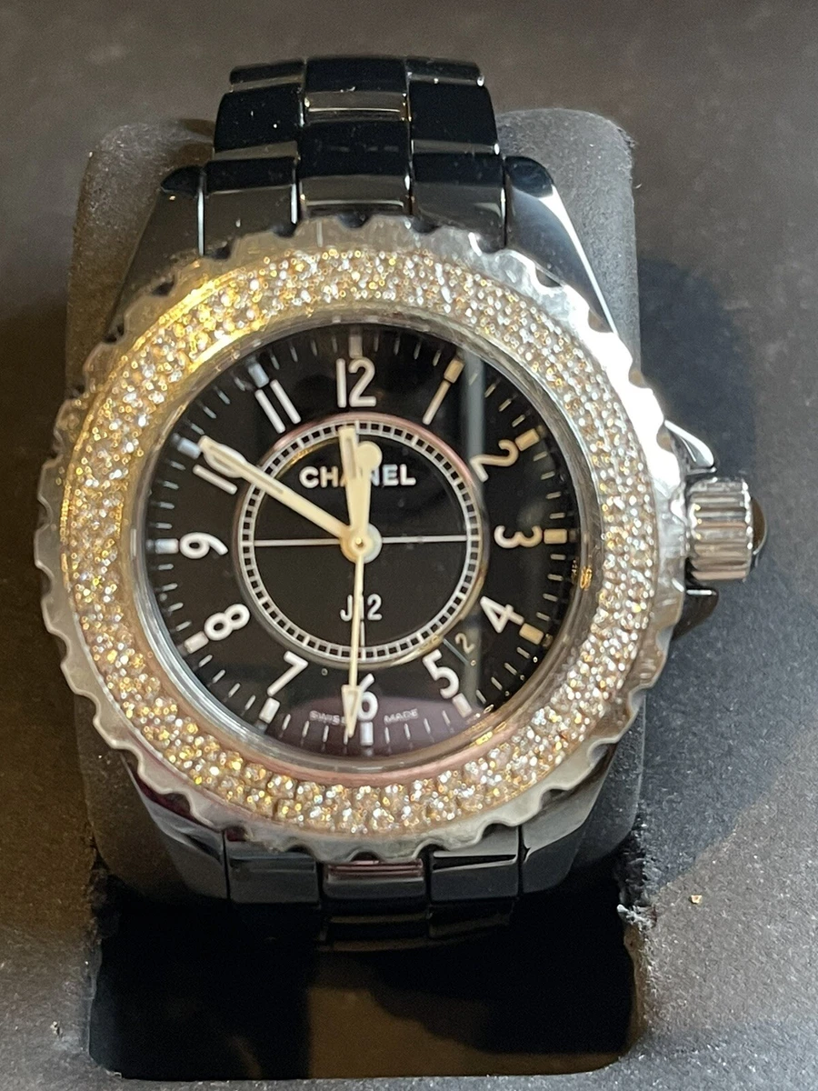 Chanel Ladies Watch J12 Diamond White for 8900 for sale from a Trusted  Seller on Chrono24